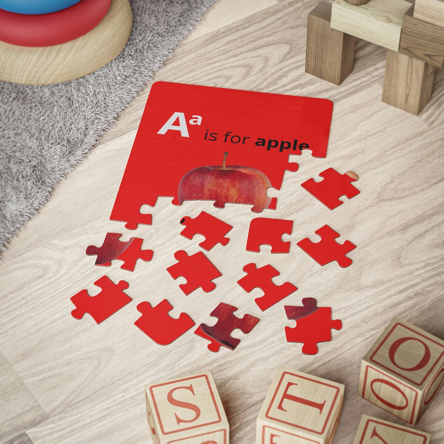 Alphabet Puzzle - A is for Apple