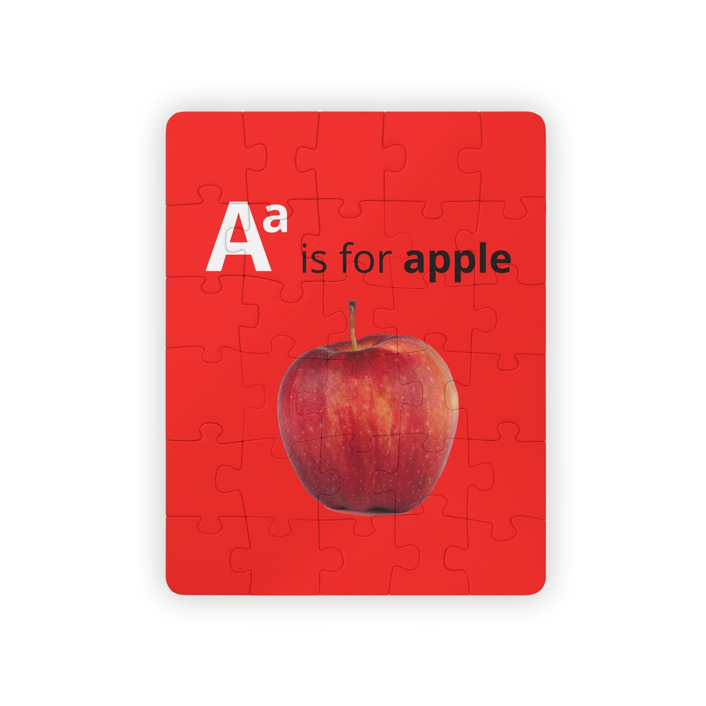 Alphabet Puzzle - A is for Apple